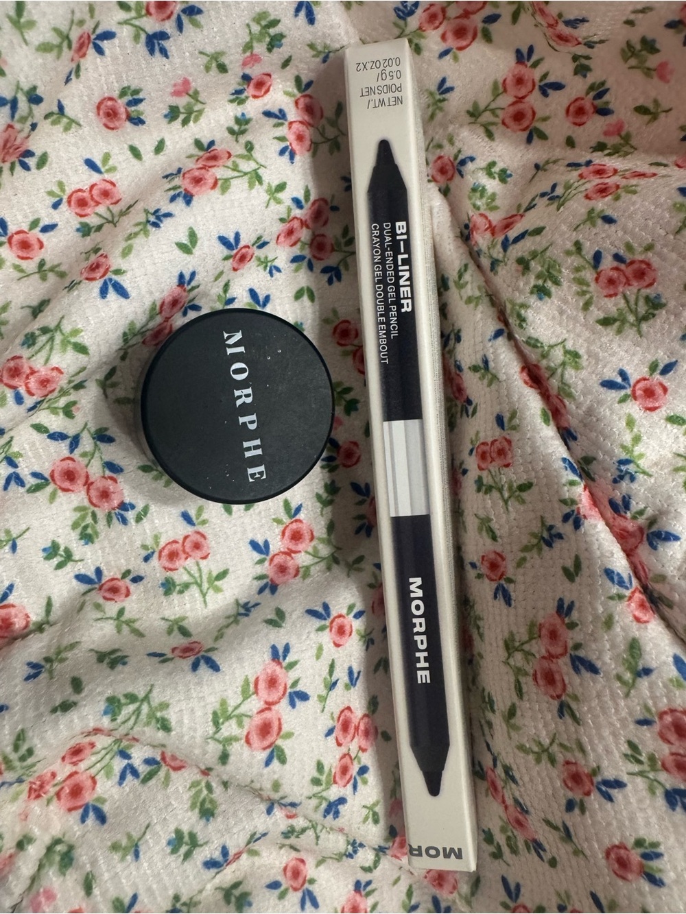Morphe gel pot Bronze Ambition & Bi-liner Dual-Ended gel Pencil in black